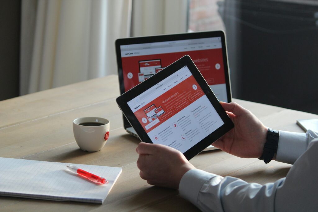 developing website for business development
